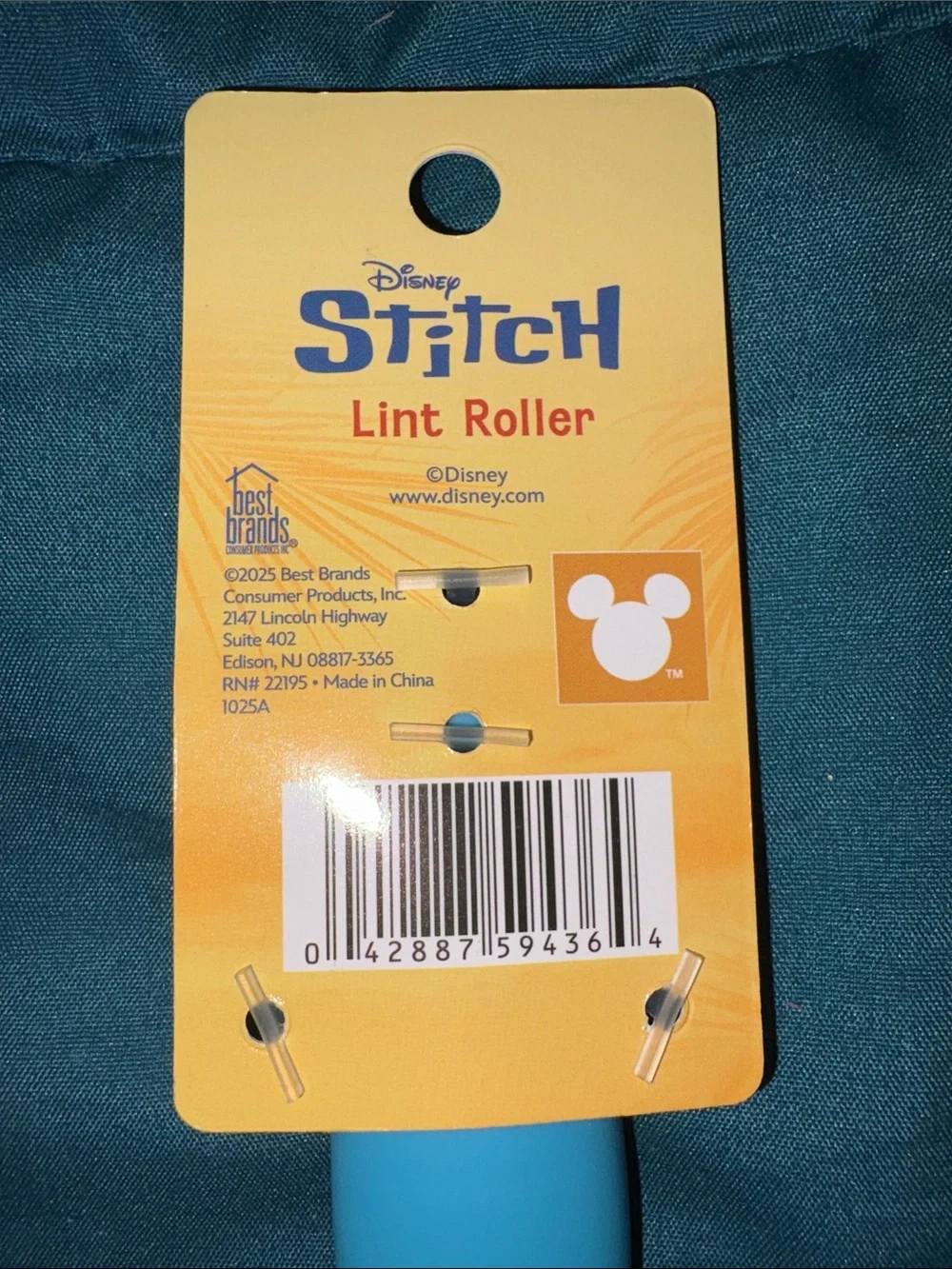 4 Items - Disney Stitch Measuring Spoon Set, Egg Timer, Lint Roller, Basting Bru